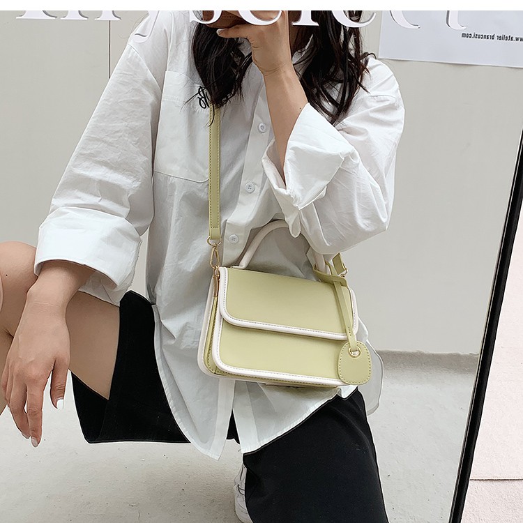 Túi xách đeo chéo quai cao phối viền - Hàng loại 1 - TB.Store DC273