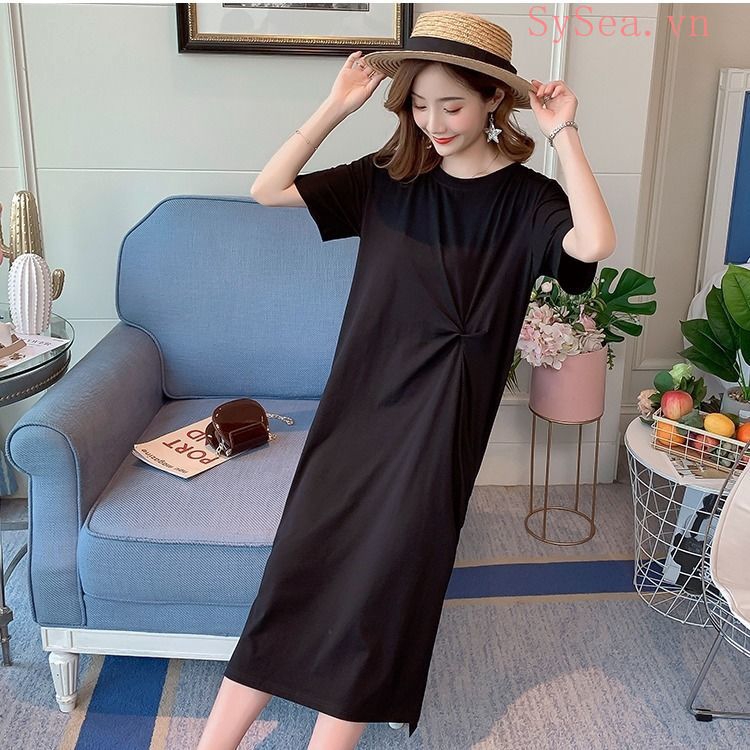 Đầm Maxi Dáng Rộng Màu Vàng Có Size Lớn Hợp Thời Trang