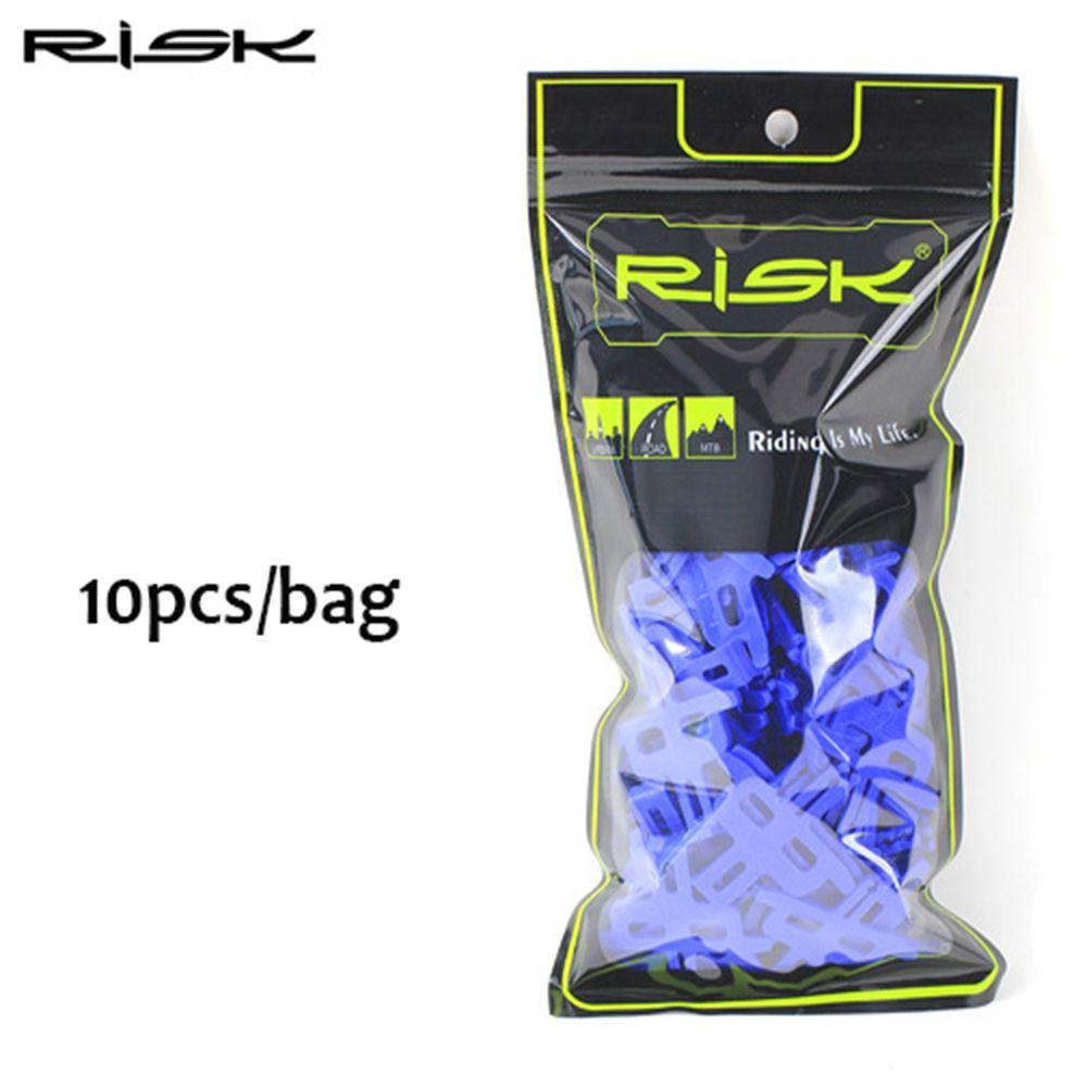 MUVAKO Set 10 Đệm Phanh Xe Đạp MTB Bằng Nhựa Màu Đỏ