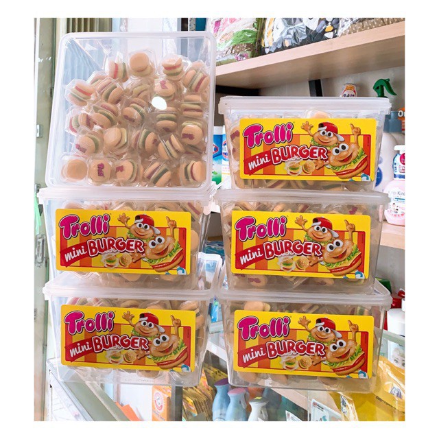 Kẹo dẻo hamburger Trolli mini burger - Mỹ 🇺🇸.