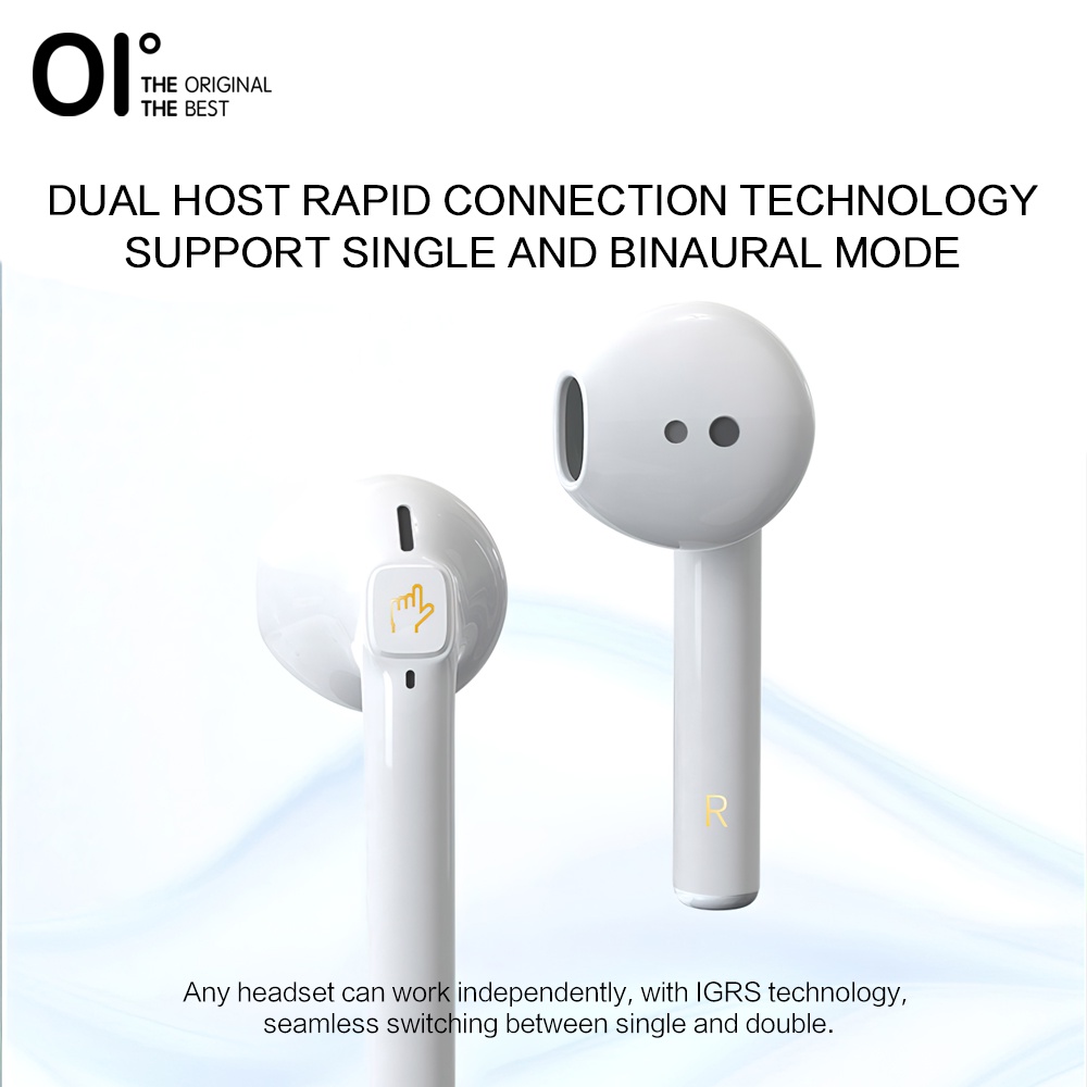 [NEW] OI Super Two Bluetooth 5.1 Stereo True Wireless Earphones 180 Hours Standby time