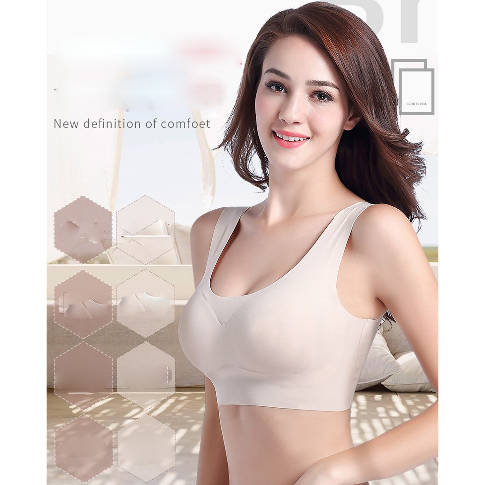 Set 2 áo ngực thể thao có mút đệm ngực và không gọng thoải mái dành cho nữ | BigBuy360 - bigbuy360.vn