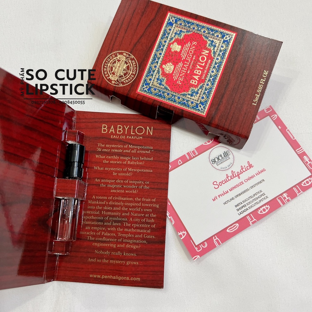 Vial nước hoa Penhaligon’s Babylon EDP 1.5ml