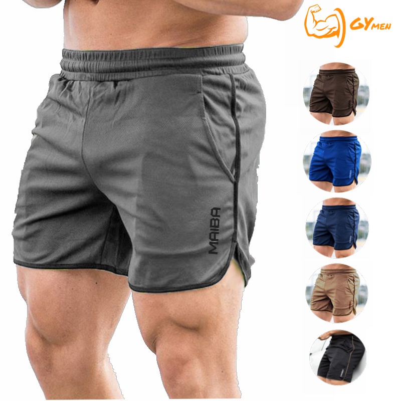 Quần short thể thao nam  thoải mái thoáng khí chạy bộ mát mẻ vải  tập thể dục nhanh khô quần bóng rổ    cỡ lớn  ngoài trời   huấn luyện  hút mồ hôi