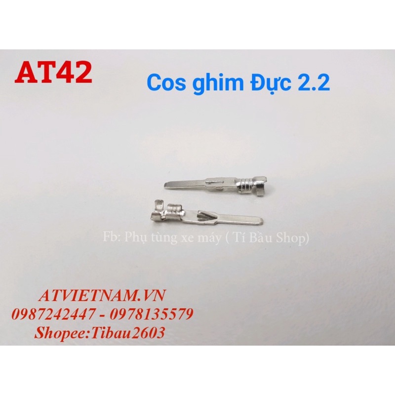 Cos ghim đực 2.2, cose đực 2.2, jack đực 2.2, cose xe máy- AT42
