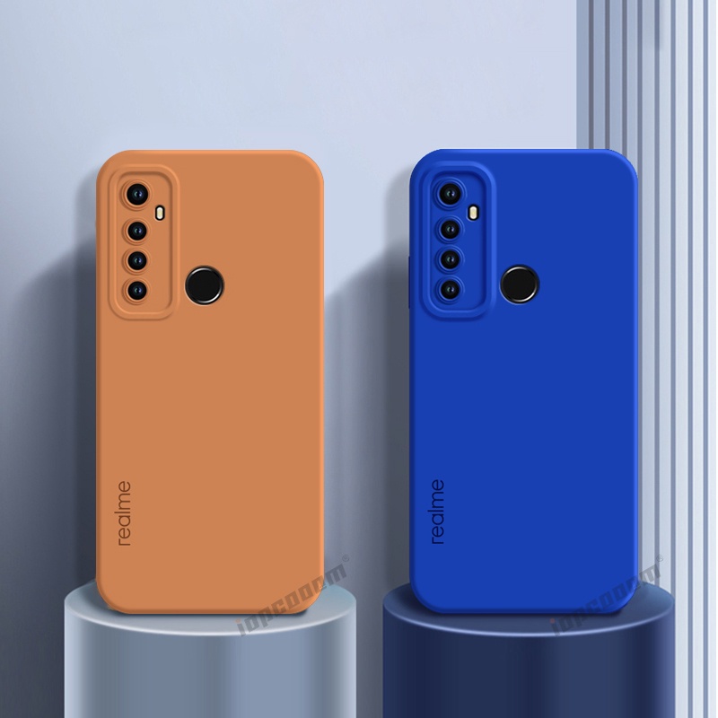 Ôp Điện Thoại Silicon Dẻo Màu Trơn Cho realme 5i 5s 5 6i 9i 9 pro plus c3 c31 c35 c21y c25y c25 c12 Ốp