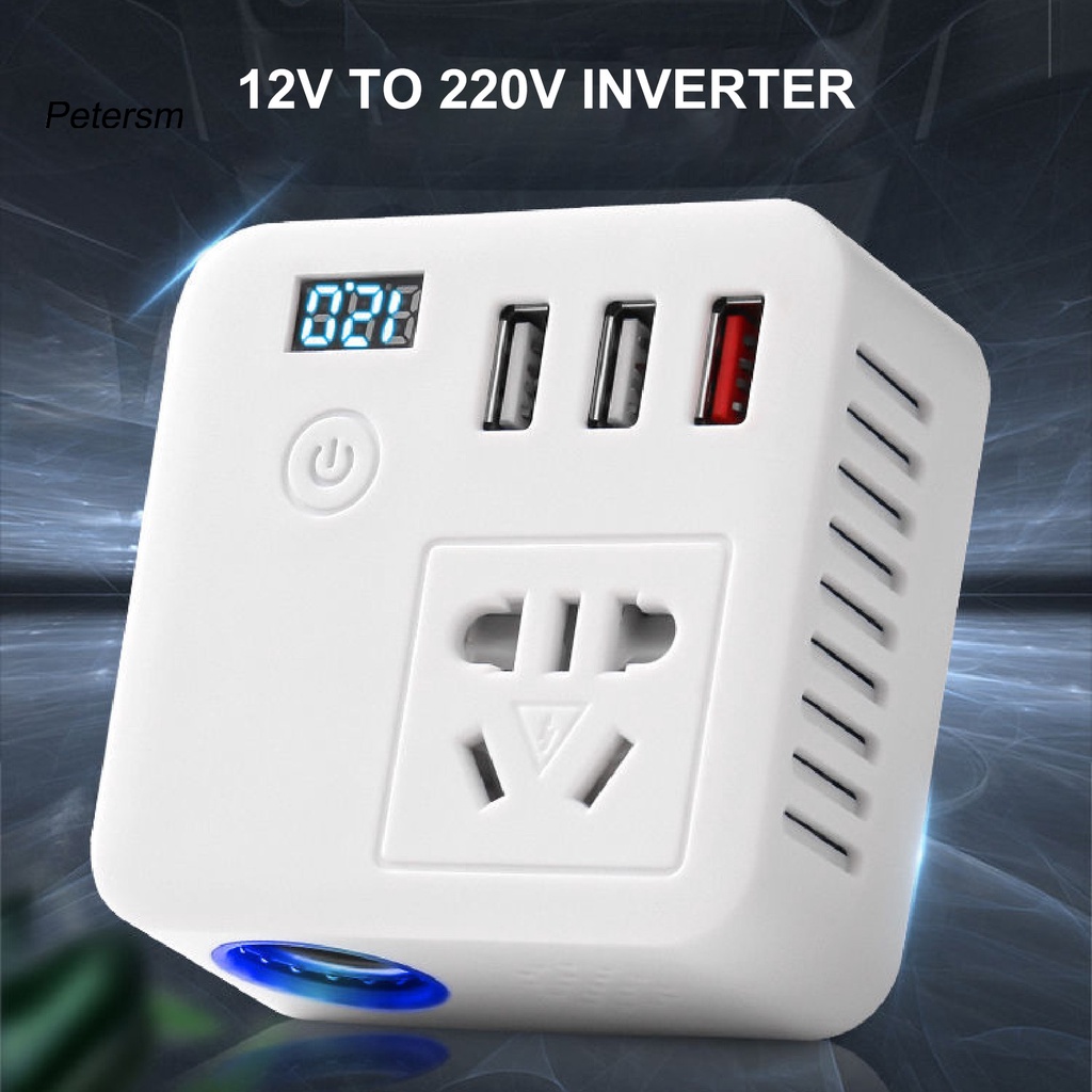 Bộ biến tần công suất cao 150W 12V sang 220V cho điện thoại