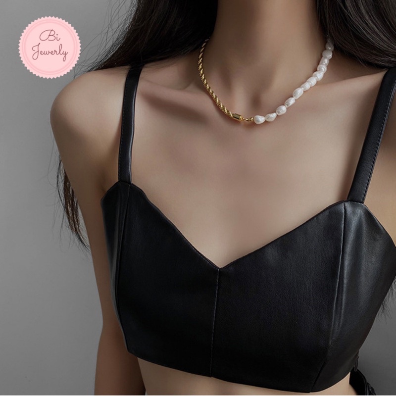 Vòng cổ bạc nữ 925 BBstore dây chuyền chocker bạc hot trend