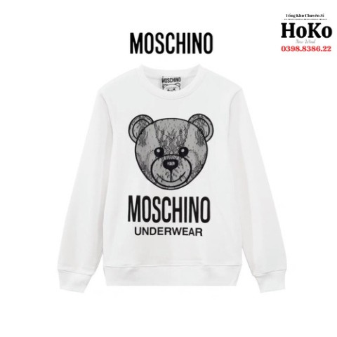 áo sweater unisex form rộng áo moschino in hình gấu chất liệu nỉ, co giãn 4 chiều HOKO | BigBuy360 - bigbuy360.vn