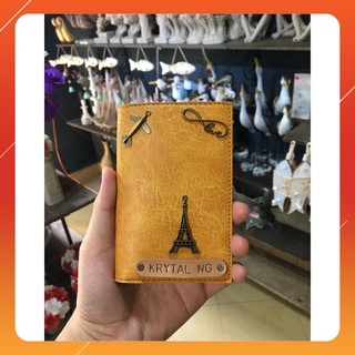 Bao Da Passport (Ví Da Đựng Hộ Chiếu) Khắc Tên Theo Yêu Cầu (yêu cầu riêng)