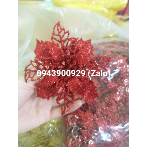 Hoa trạng nguyên kim tuyến trang trí giỏ quà Combo 10 Chùm sung (hoặc 10 Hoa kép bé hoặc 10 Hoa kép to Hoặc Hoa Trạng