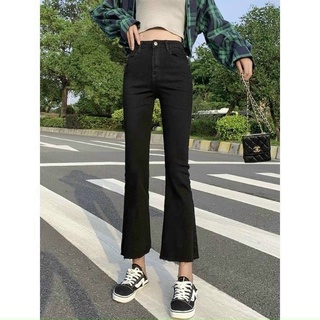 Quần jean loe Gamyy quần bò nữ ống loe lưng cao nữ tính - 018