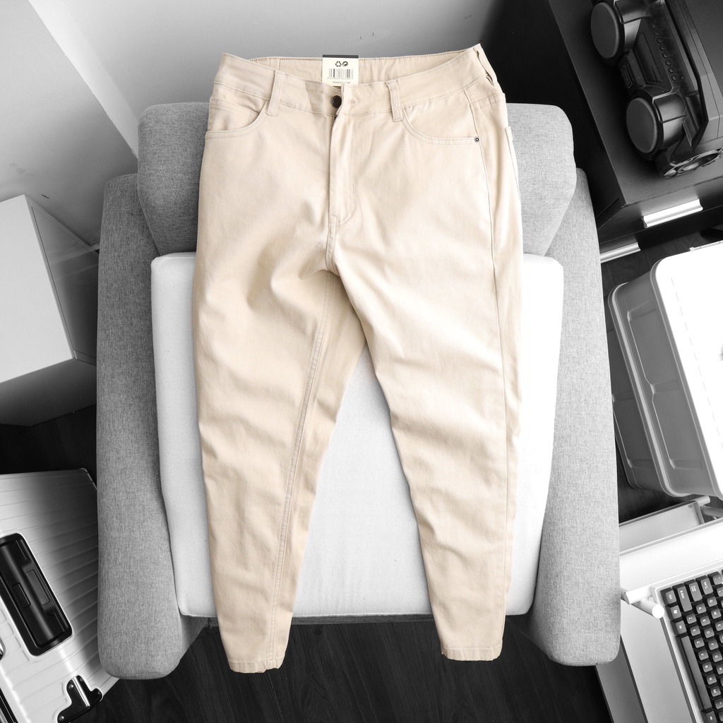 Quần Kaki Dài Giả Jeans Chất Xuất Xịn Cotton Co Giãn , Form Suông Hàn Quốc Trẻ Trung, BigSize 100kg - 3bros.khoxuatkhau