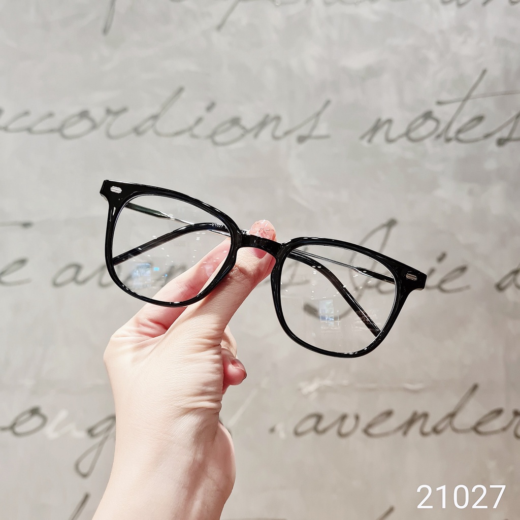 Kính gọng vuông nam nữ LILYEYEWEAR chất liệu kim loại không gỉ thanh mảnh màu sắc thời trang 21027