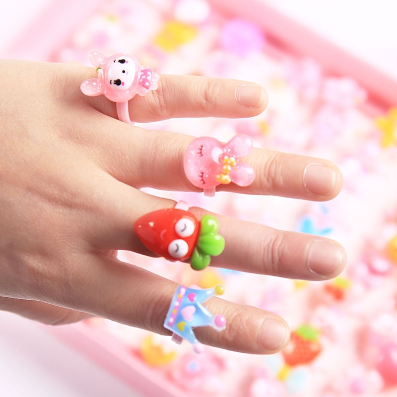 Nhẫn mini LUCKY BIG CAT kiểu dáng dễ thương dùng làm quà tặng cho bé gái