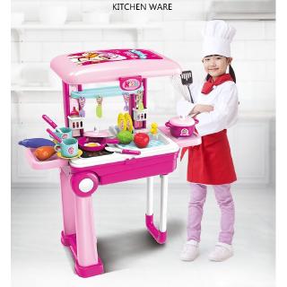 Bộ đồ chơi nấu bếp Vali bếp to Kitchen Set (có đèn, âm thanh)