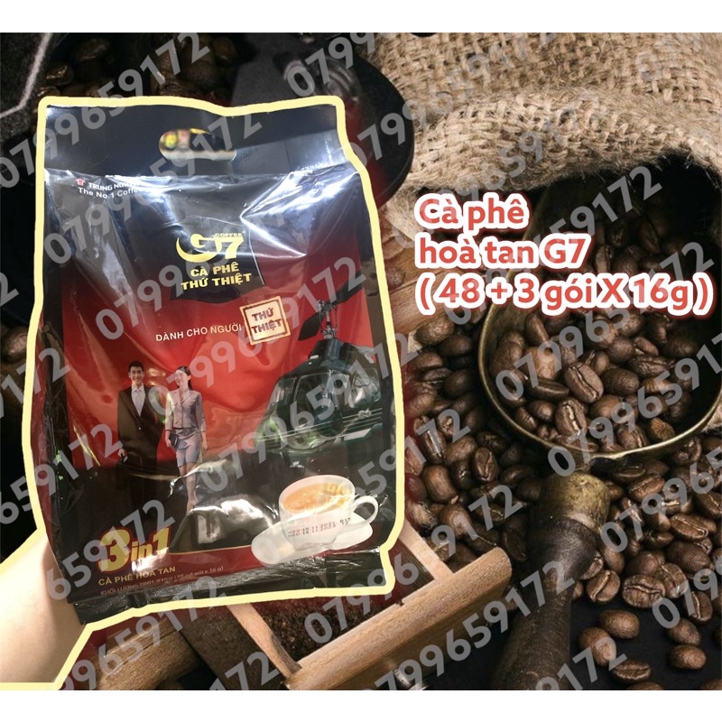 Cà phê sữa hoà tan G7 ( 48+3 gói x 16gam )