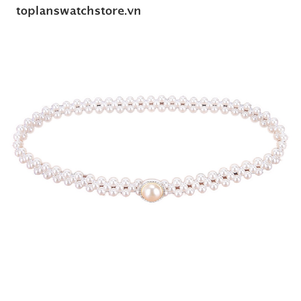 Thắt Lưng Chuỗi Hạt Ngọc Trai Và Hoa Thời Trang Cho Nữ