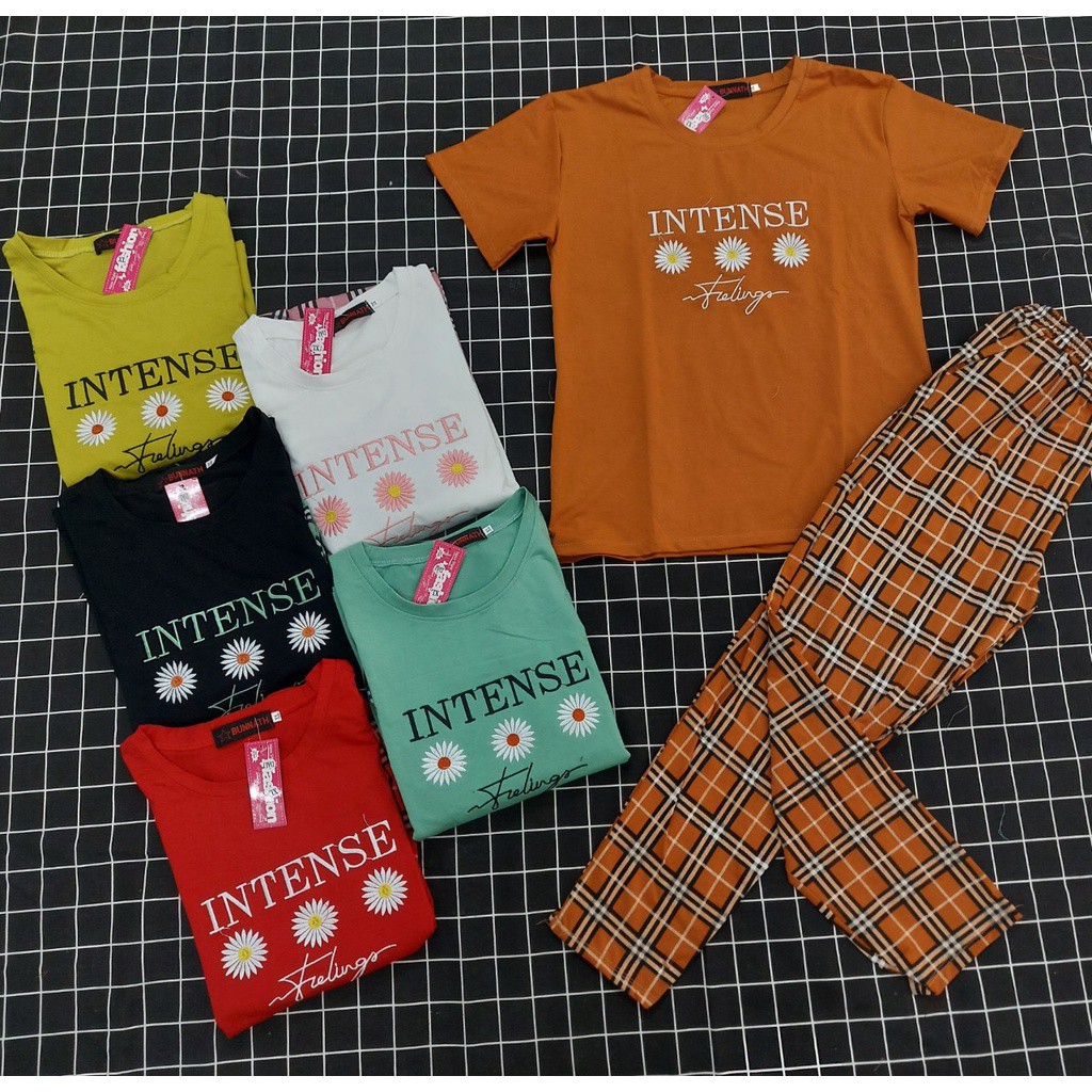[COTTON] Đồ bộ nữ form rộng SET đồ bọ nữ kiểu set đi chơi cute iNTENSE form đẹp co dãn thoải mái Panda Store