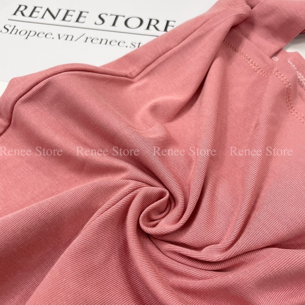 Áo hai dây Renee áo croptop nữ sợi bún to có mút dáng lửng vải cotton co giãn ôm body - FD1 | WebRaoVat - webraovat.net.vn