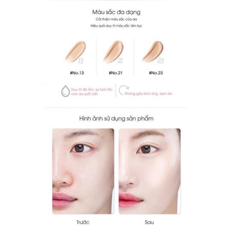 Phấn nước THE SAEM ECO SOUL Essence Cushion Moisture Lasting Spf 50+ PA+++