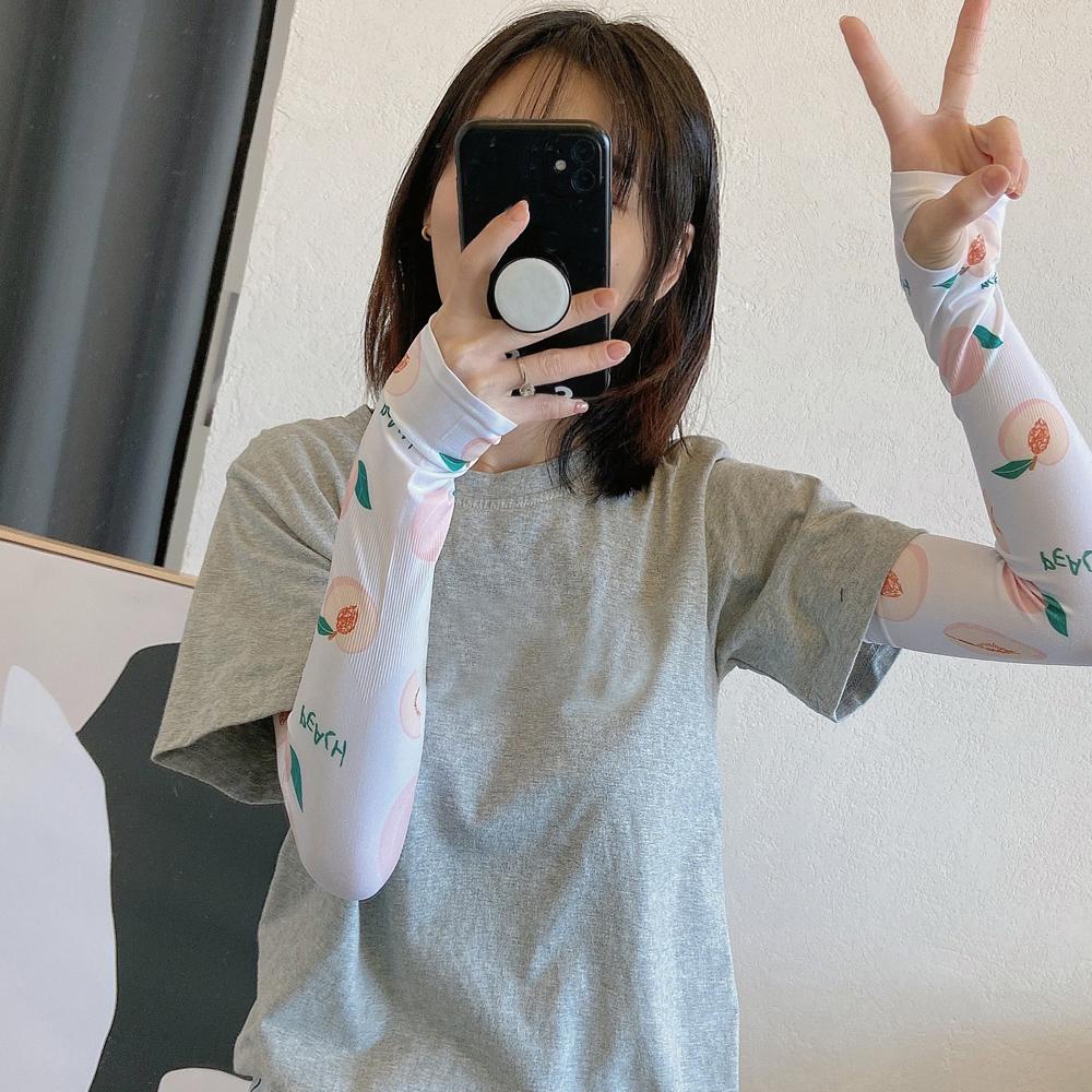 Tất Cánh Tay Lái Xe In Hoạt Hình Dễ Thương Cho Nữ