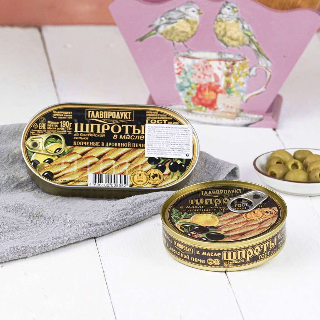 Cá trích ngâm dầu Nga 190g