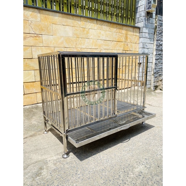 Chuồng Chó Inox Cao Cấp Siêu Bền Đẹp cho Chó 5kg -10kg