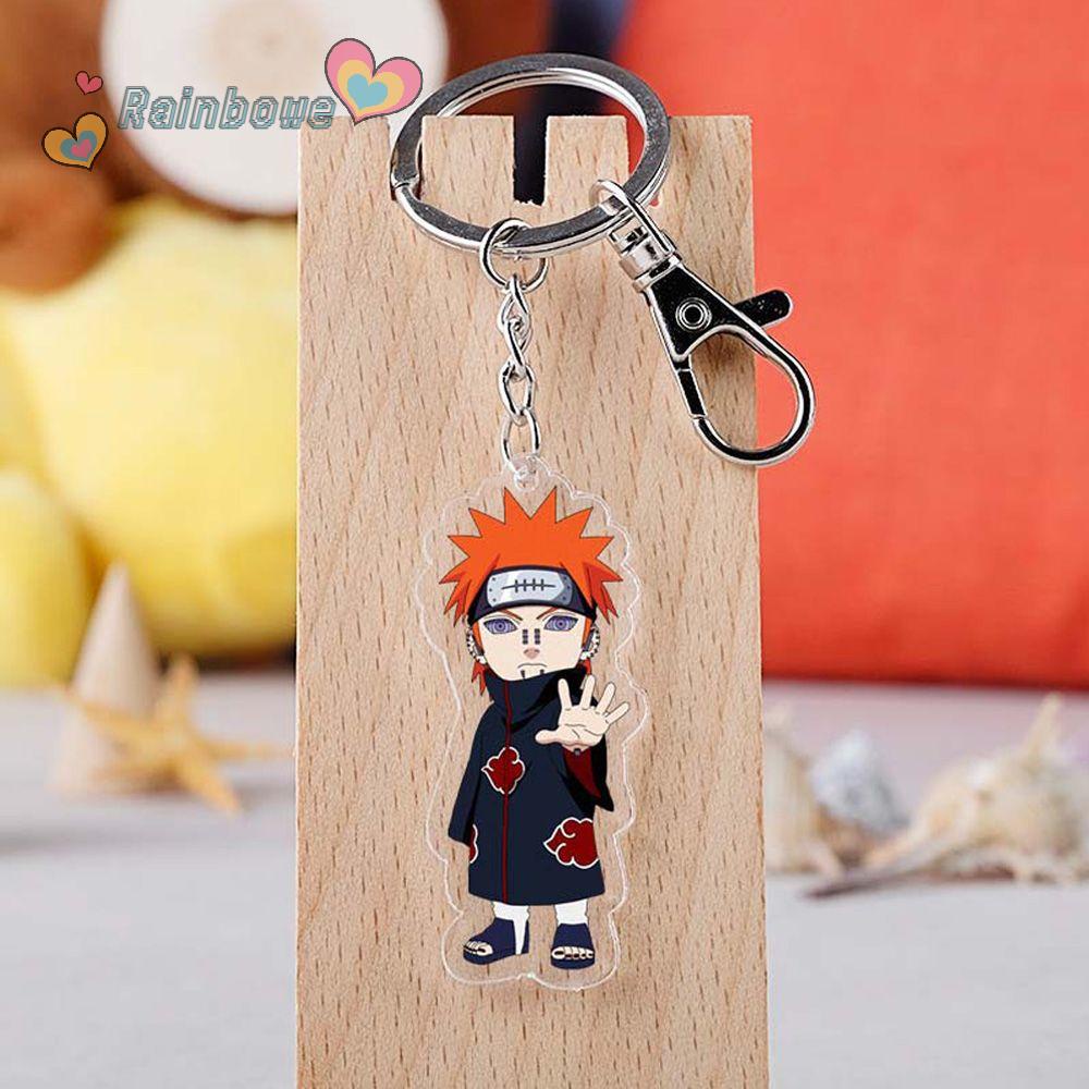 RAINBOW Pendant Naruto Keyring Char Double Sided Keychain Gift Anime Accessories Acrylic Clear Sasuke/itachi/Kakashi