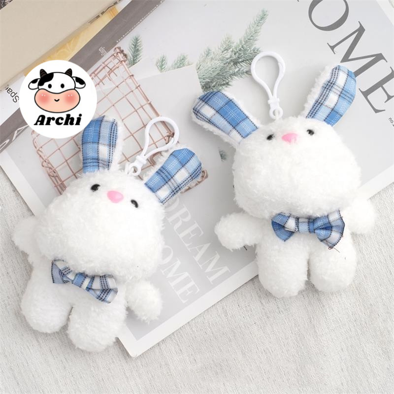 Móc khoá, móc cài balo hình thỏ tai xanh