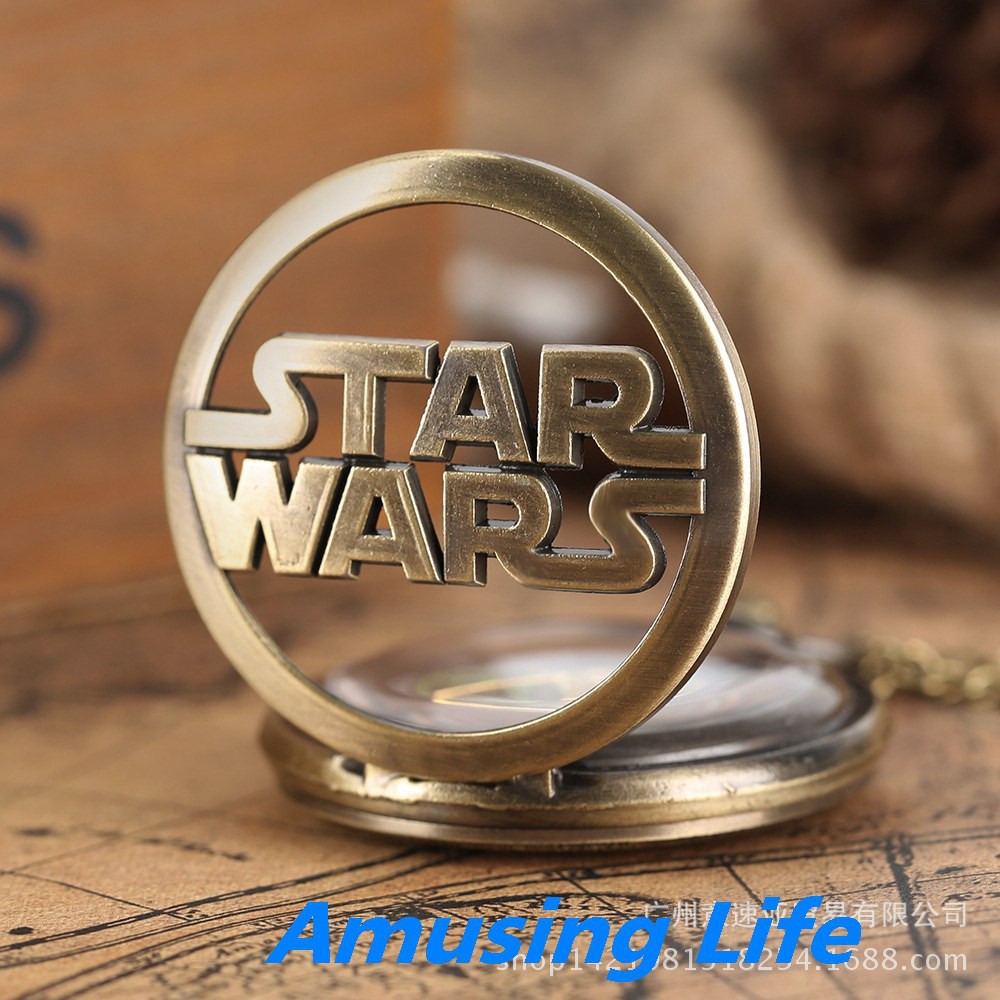 Quartz Pocket Watch Bán Buôn Star Wars Star Wars Retro Rỗng Lớn Đồng Hồ Bỏ Túi Đồng Hồ Thạch Anh Lật Nam Nữ Vòng Cổ Đồng | BigBuy360 - bigbuy360.vn