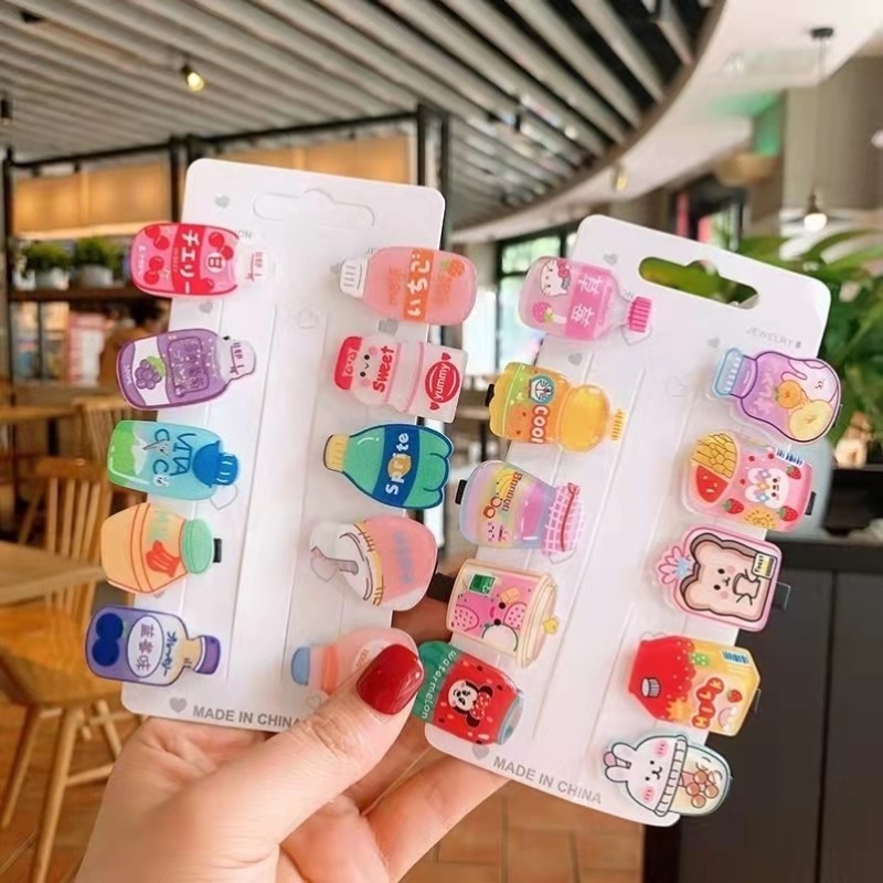 Kẹp Tóc Nhỏ Hình Bình Nước Ngọt Ngào Dễ Thương Cho Bé Gái