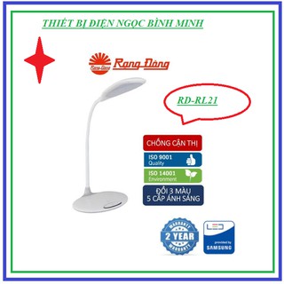 Đèn Bàn Cảm Ứng LED Rạng Đông - RD-RL-21.LED, Thay Đổi Ánh Sáng, 5 Mức Sáng