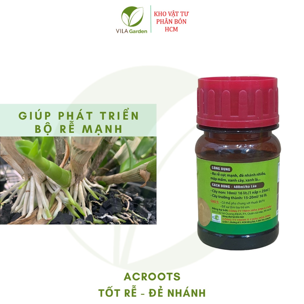 Phân Bón Lá ACROOTS 10SL - Tốt Rễ Đẻ Nhánh 100ml