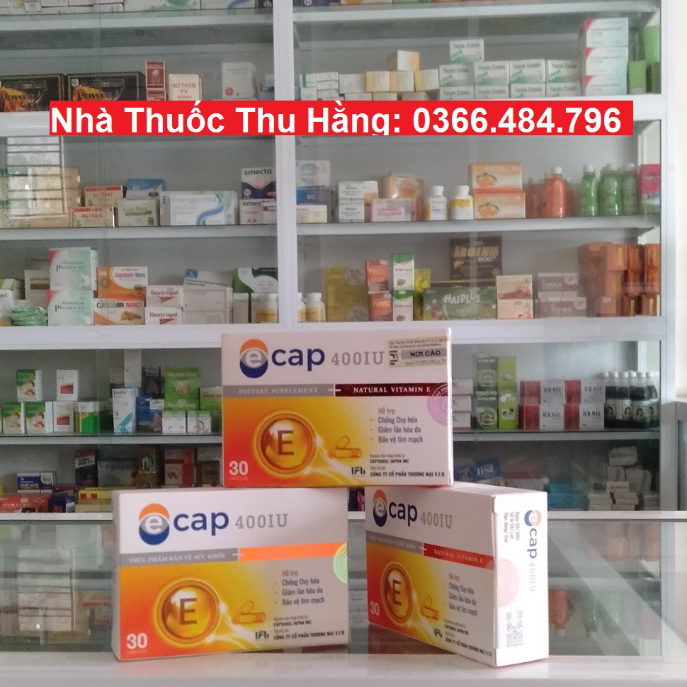Vitamin E Cap 400IU. Làm đẹp da, da sáng, mịn màng. Chống lão hóa. Cân bằng nội tiết tố | BigBuy360 - bigbuy360.vn
