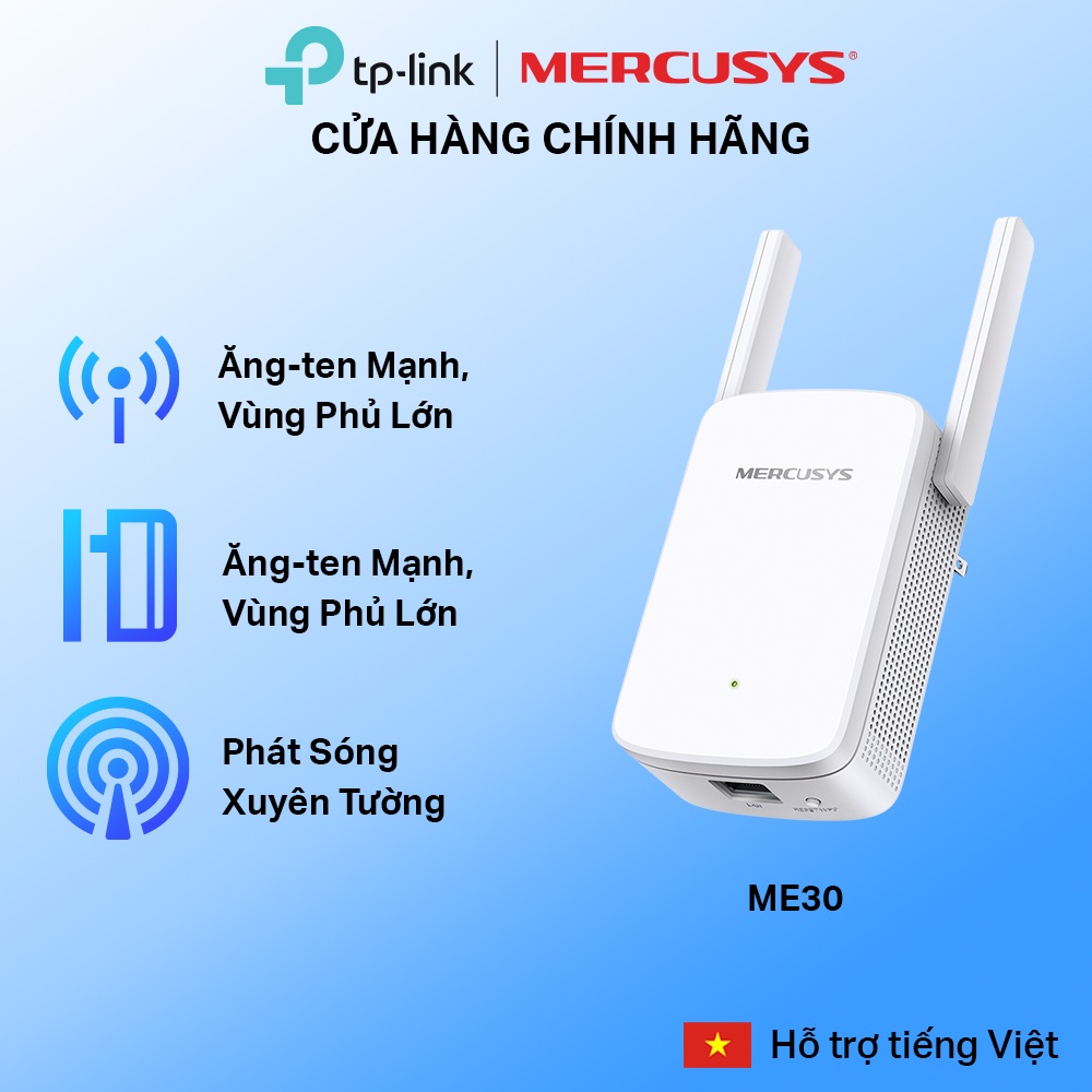 [Hỏa Tốc] Bộ Mở Rộng Sóng Wifi Mercusys ME30 Chuẩn AC 1200Mbps