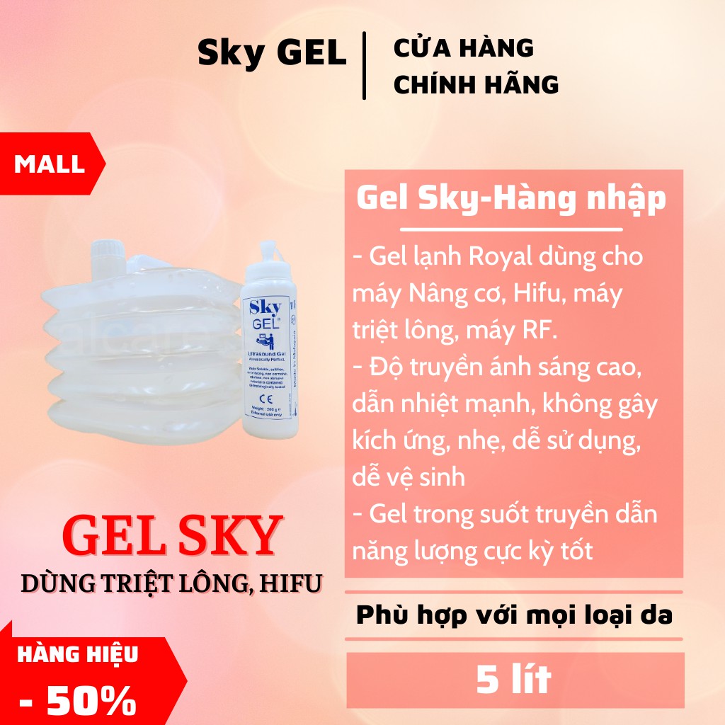 Gel triệt lông màu trắng SKY Malaysia | BigBuy360 - bigbuy360.vn