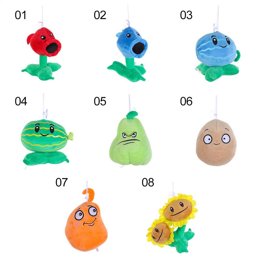 Búp Bê Nhồi Bông Hình Plants VS Zombies Màu Cầu Vồng