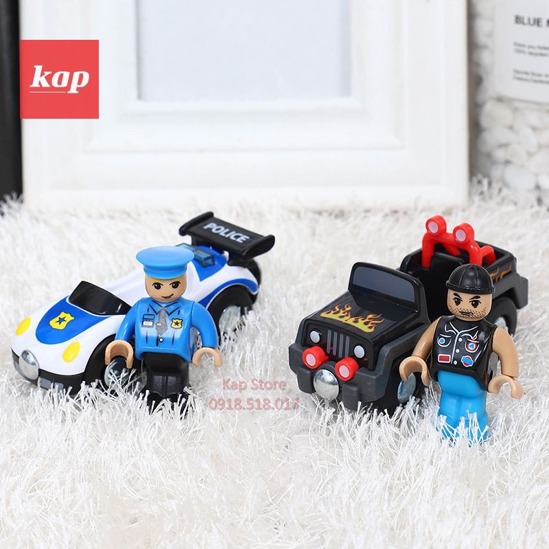 Các mẫu xe giao thông công trình nhựa - xe chơi được trên đường ray xe lửa gỗ