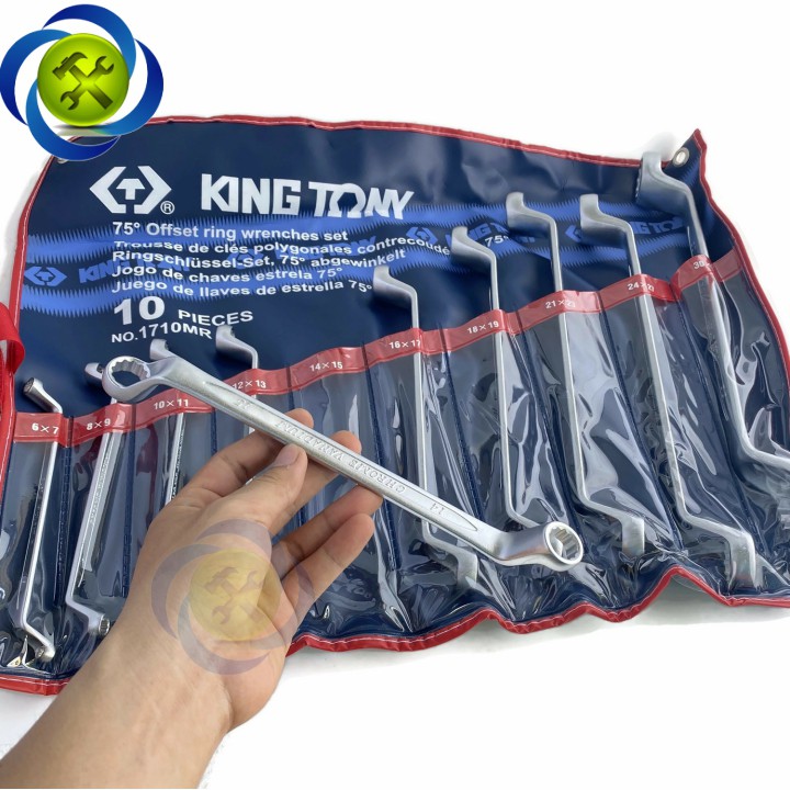 Bộ cờ lê 2 đầu tròng Kingtony 1710MR 10 cây từ 6-32mm