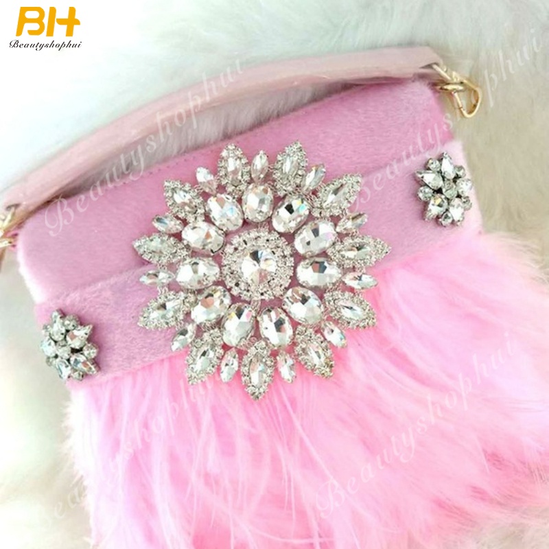 Túi Xách Lông Tua Rua Thời Trang Dành Cho Nữ 2022