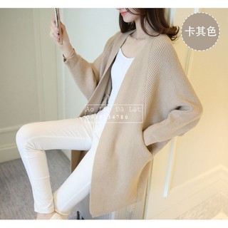 ÁO KHOÁC LEN CARDIGAN DÁNG DÀI TAY CÁNH DƠI ( Có hình thật ở cuối)