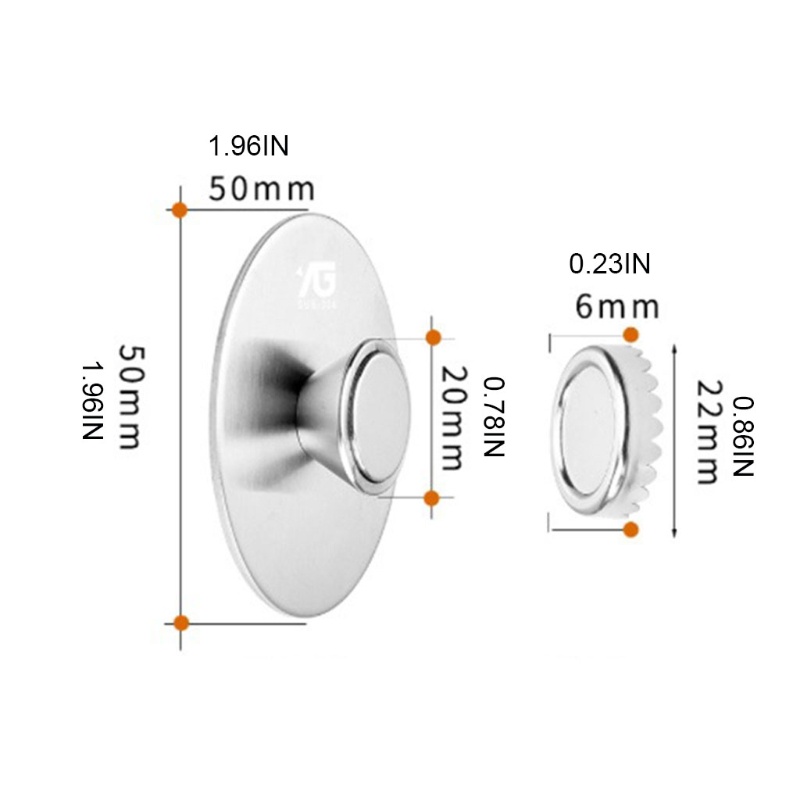 Giá Đỡ Xà Phòng Nam Châm Gắn Tường Bằng Thép Không Gỉ Tiện Lợi Dành Cho Phòng Tắm / Nhà Bếp