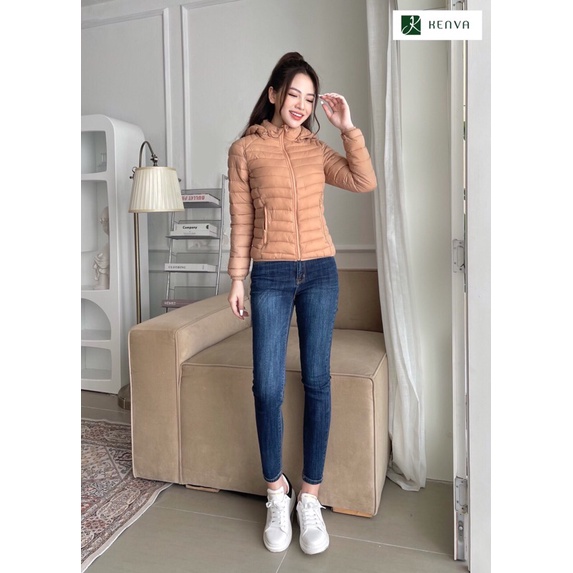 Áo phao siêu nhẹ có mũ áo  năng động áo phao cao cấp kenva áo phao cao cấp dáng ngắn A126