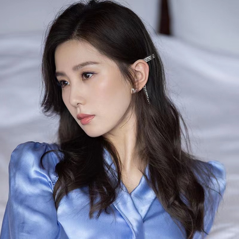 Trâm Cài Tóc Chữ U Đính Đá Phối Tua Rua Toàn Diện Phong Cách Hàn Quốc