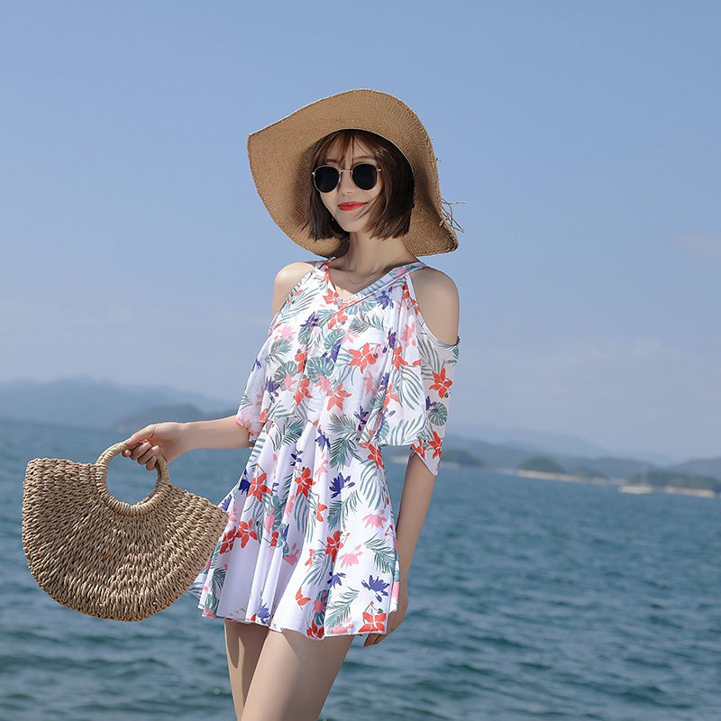 Bộ Đồ Bơi Liền Thân In Họa Tiết Hoa Xinh Xắn Dành Cho Nữ | BigBuy360 - bigbuy360.vn