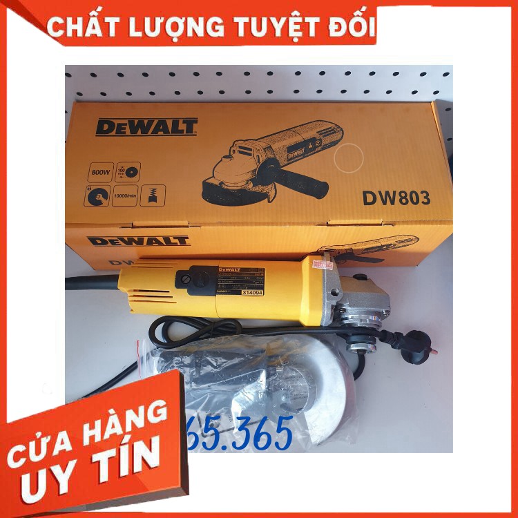 Máy cắt tay, máy mài tay DEWALT 800W . đạt tiêu chuẩn châu âu chuyên dung