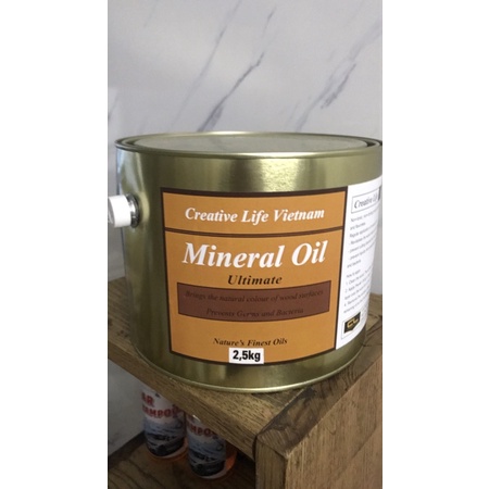 Ultimate Mineral Oil 2,5kg - Dầu khoáng siêu dưỡng cho gỗ Creative Life Vietnam