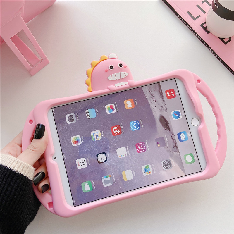 Ốp máy tính bảng thiết kế hình khủng long đáng yêu cho IPAD 2018 MINI 1/2/3 MINI4 MINI5 6/ AIR2 PRO 9.7 2/ 3/4 6 10.2