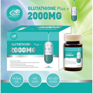 Glutathione 2000mg viên uống trắng da giảm nám đen sạm lâu năm cũng bay